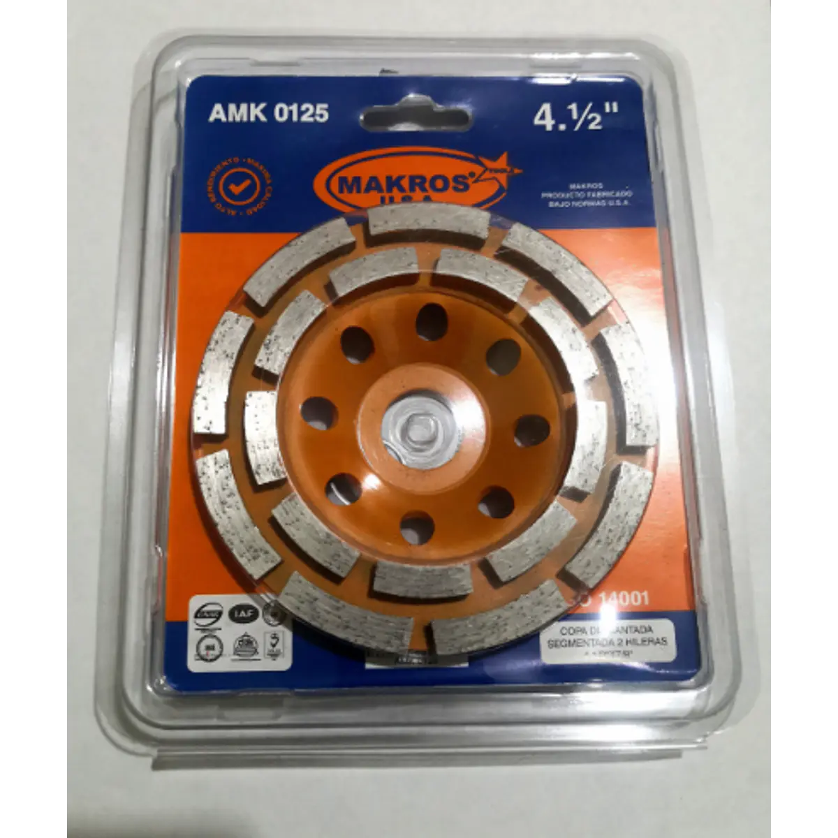 REF AMK 0125 COPA DIAMANTADA SEGMENTADA 2 HILERAS