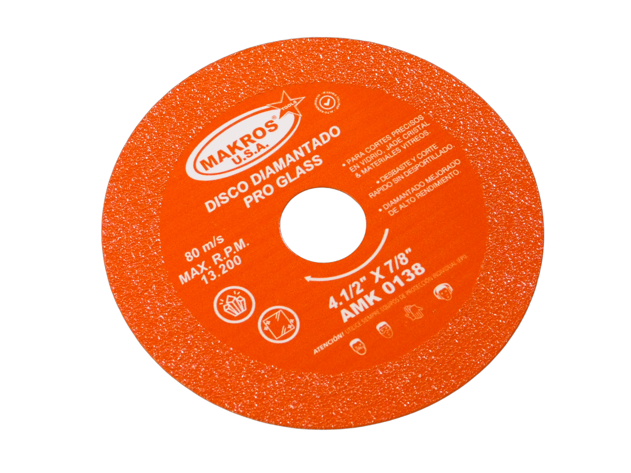 REF AMK 0138 DISCO DIAMANTADO PRO GLASS