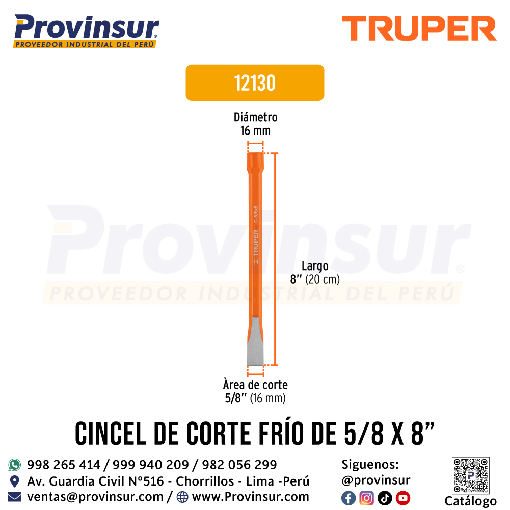REF 12130 CINCEL PUNTERO 5/8