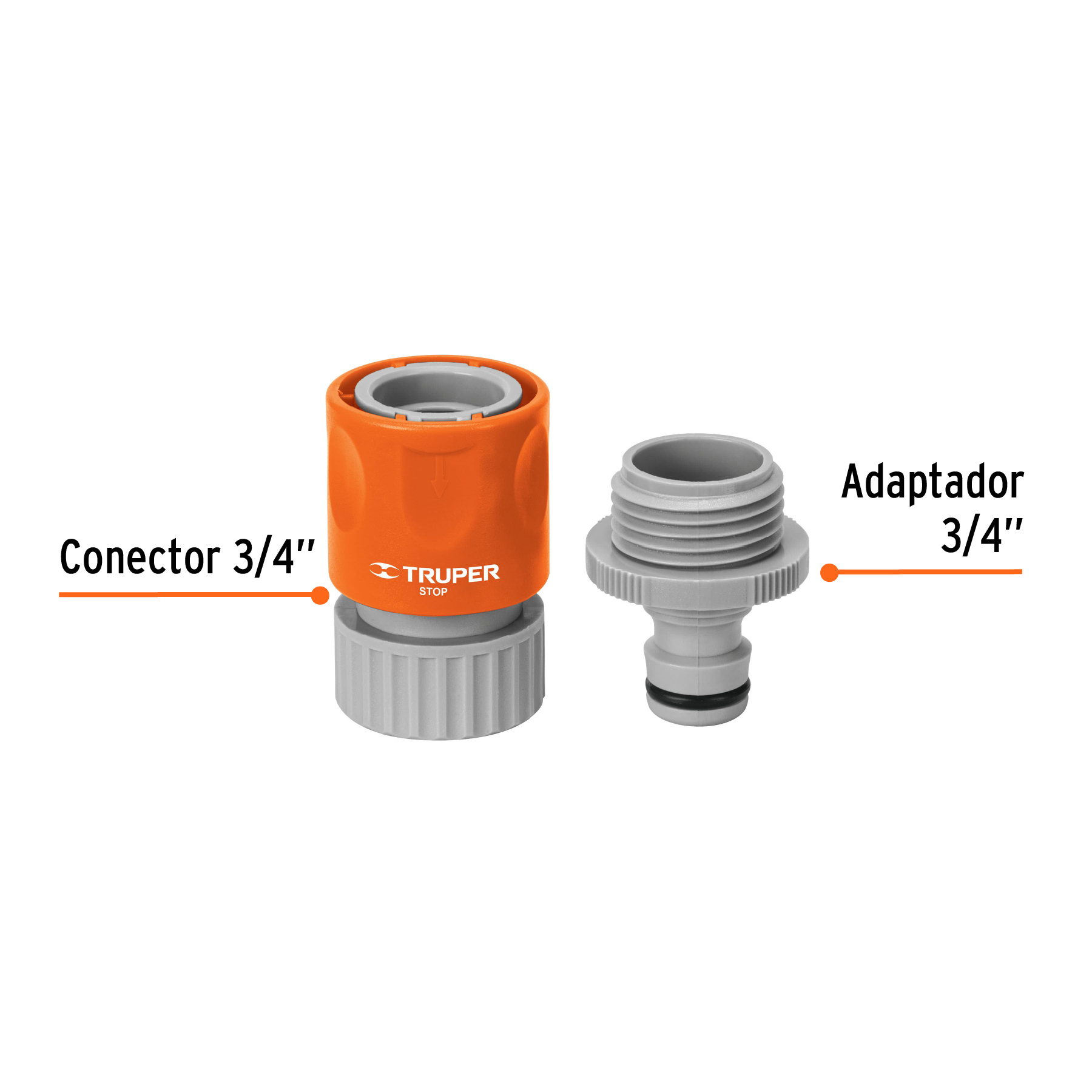 REF 12722 CONECTOR  3/4 RAPIDO ABC