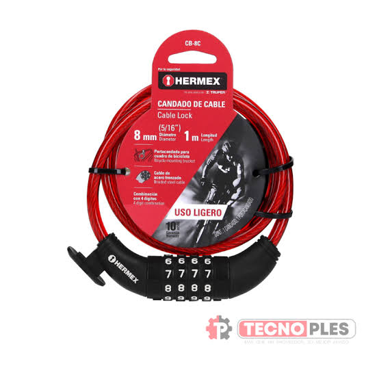 REF 43924 CANDADO CABLE CON COMBINACION