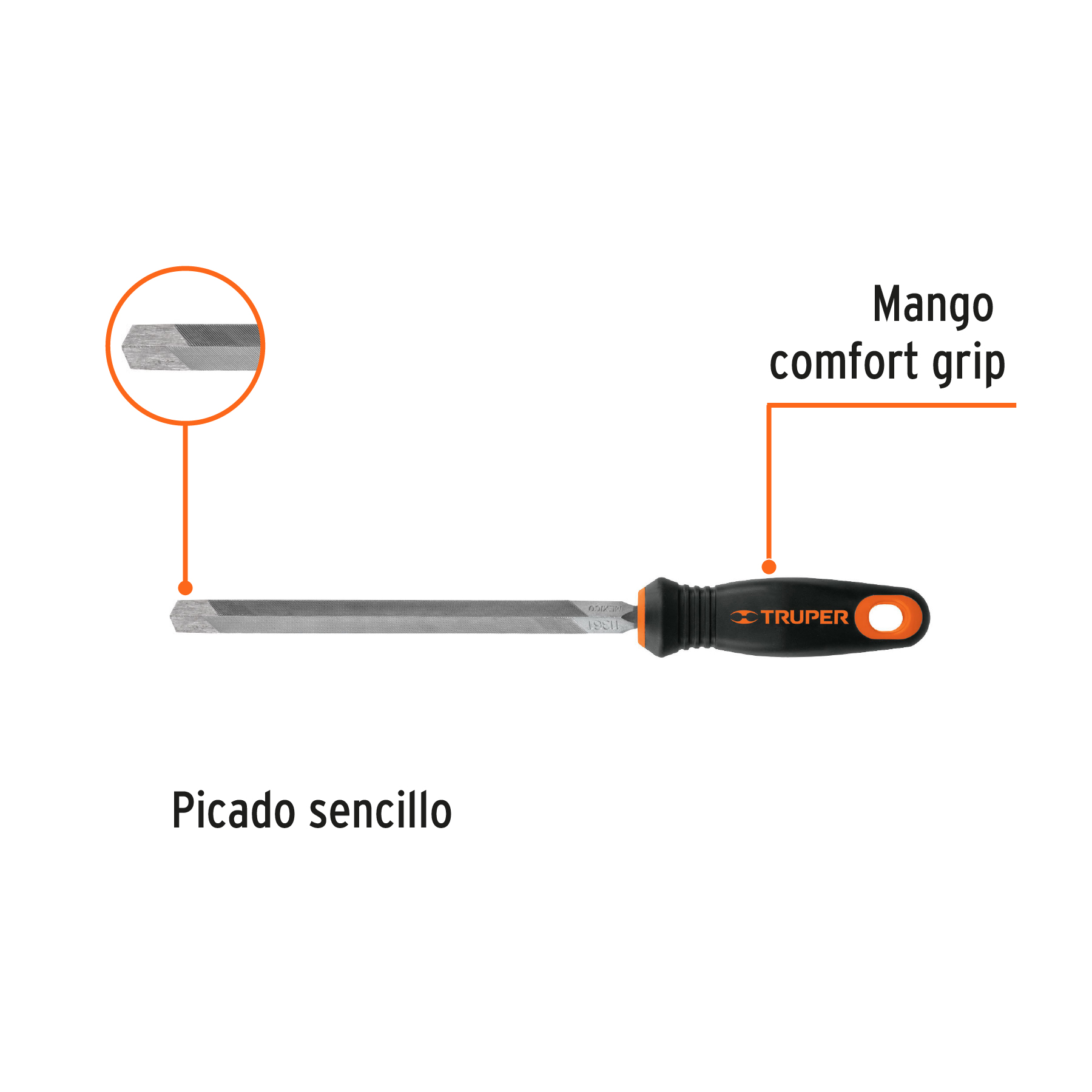 REF 15308 LIMA TRIANGULAR MANGO PLASTICO