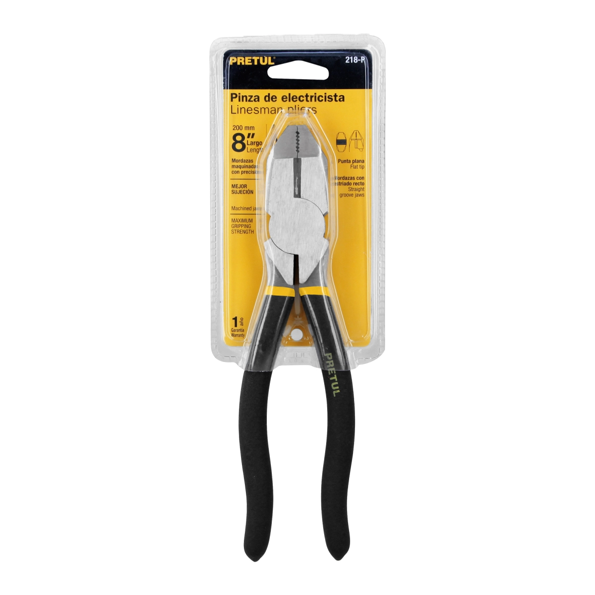 REF 22606 PINZA ELECTRICA 8"MANGO PVC