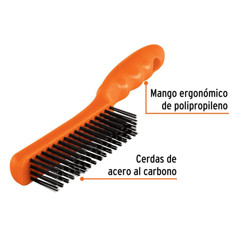 REF 11559 CEPILLO DE ALAMBRE CON MANGO 4 X 16 MARCA TRUPER