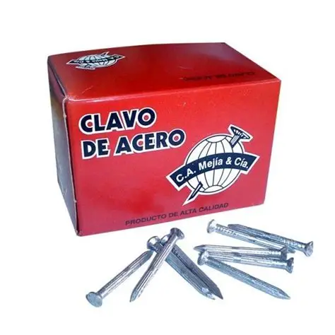 REF V5202 CLAVO VERTICAL DE ACERO 3.0 X 1" CA MEJIA