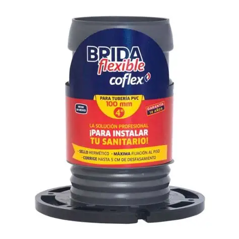 REF PB-300 BRIDA SANITARIA FLEXIBLE DE 4" MANGA LARGA  MARCA COFLEX