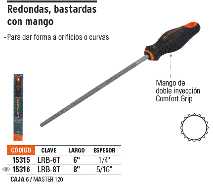 REF 15316 LIMA REDONDA