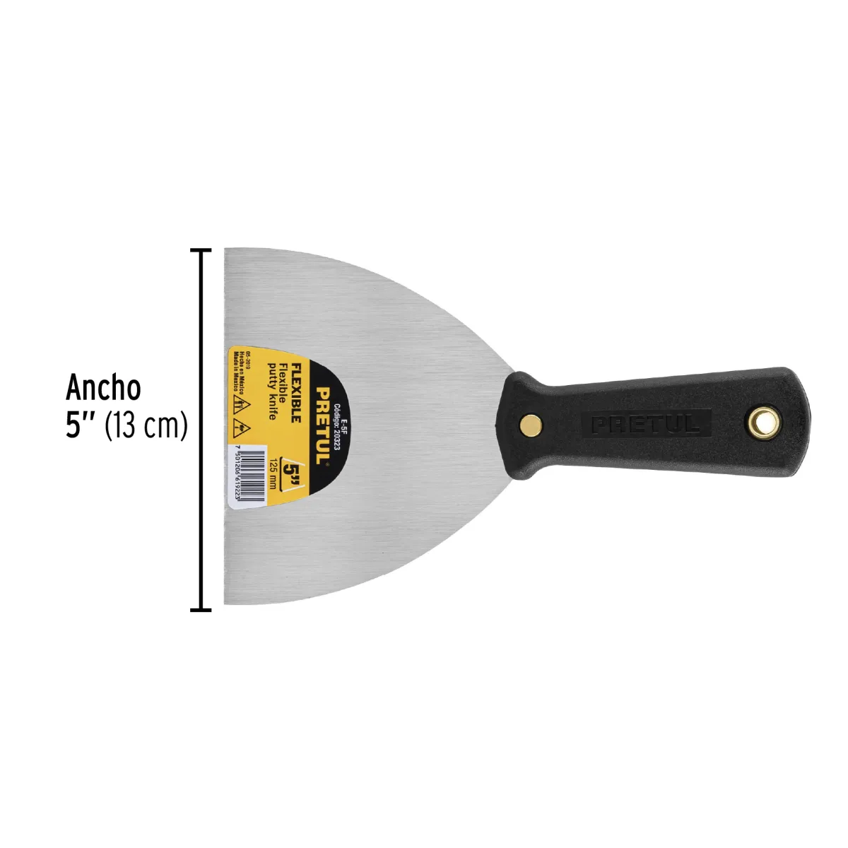 REF 20323 ESPATULA 5" MANGO PLASTICO PRETUL