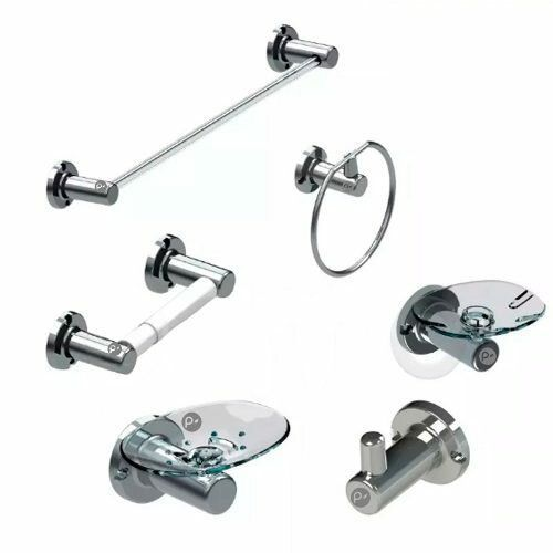 REF 3103399 JUEGO BAÑO BARU CROMADO X6