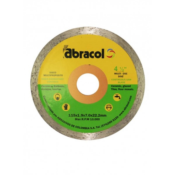REF 5501 DISCO DIAMANTADO CONTINUO ABRACOL 4 1/2