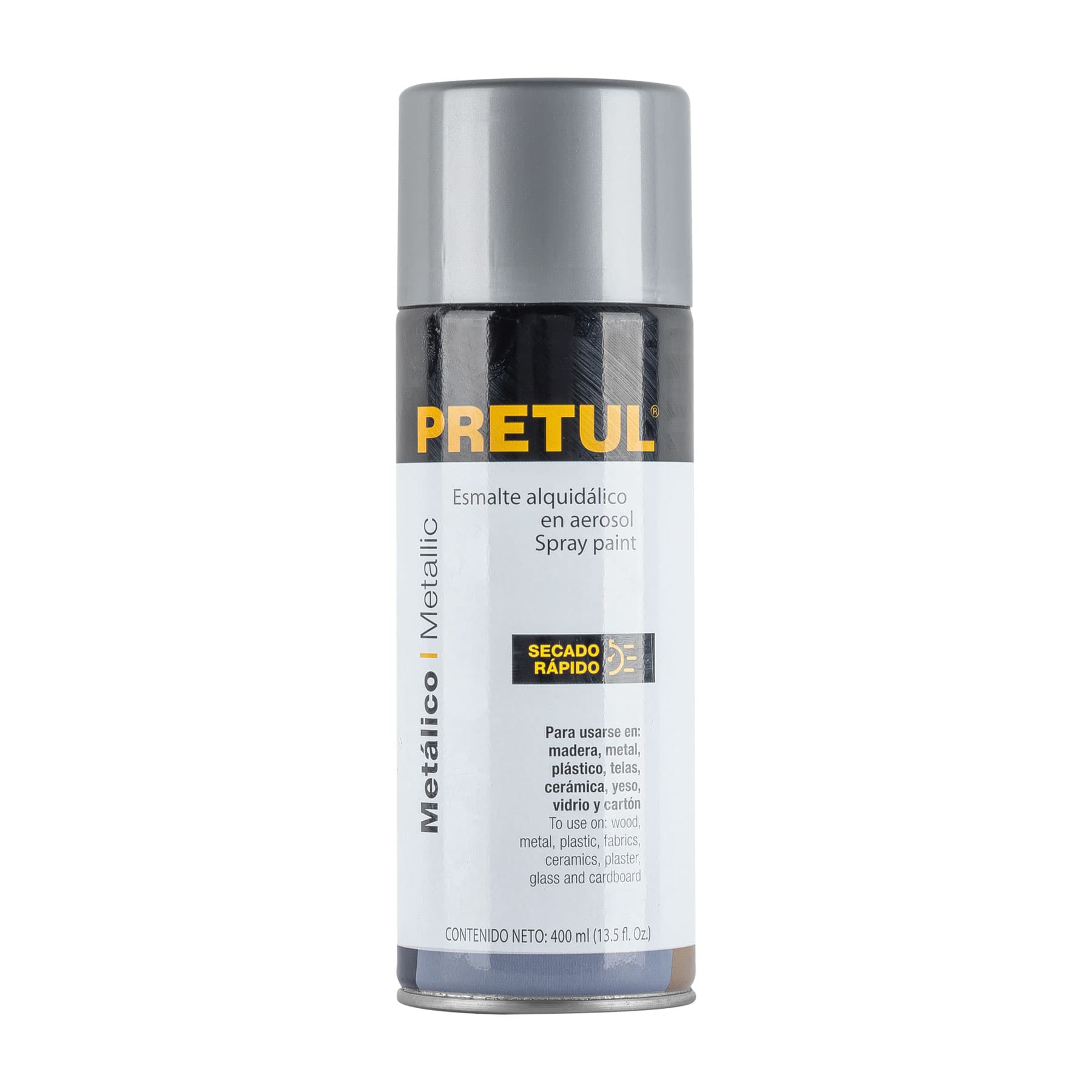 REF 27174 PINTURA AEROSOL METALICA PLATA, ALTA TEMPERATURA, PRETUL