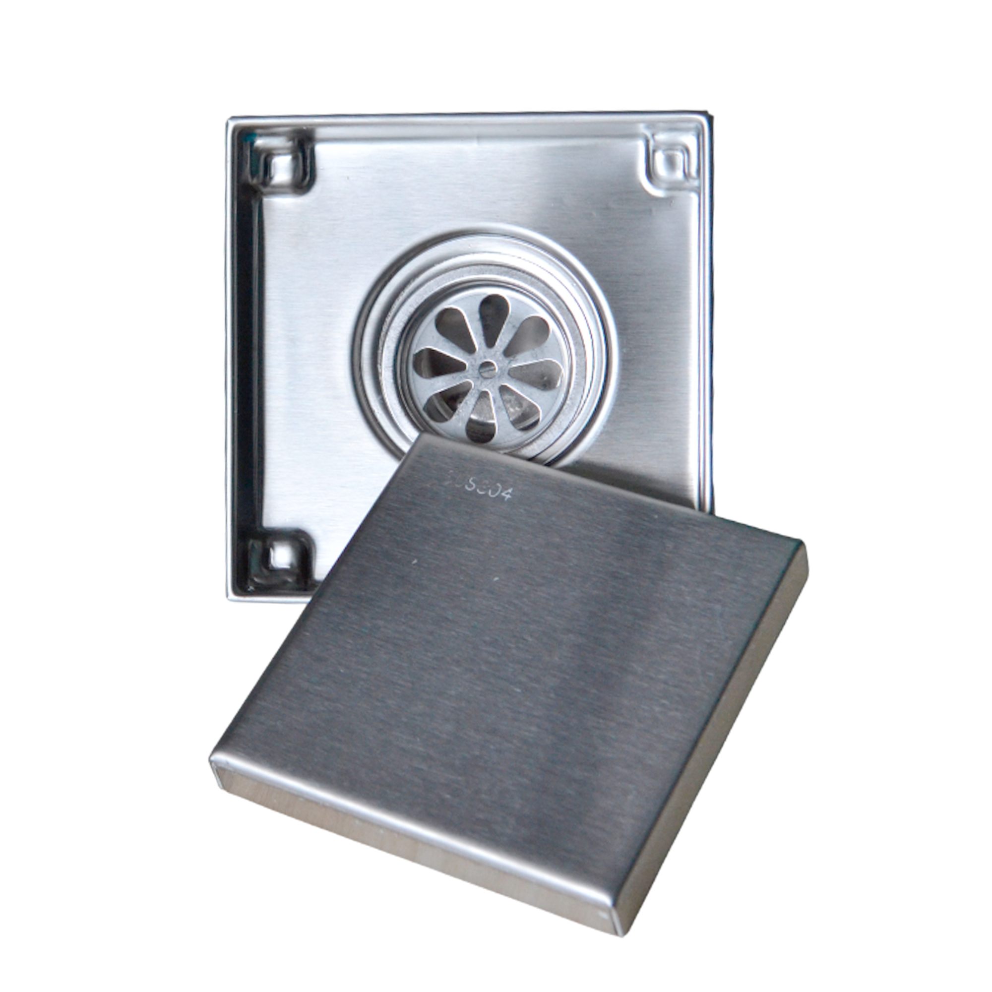 REF HC20001 REJILLA INVISIBLE 304 10 CM SATINADA, MARCA HICASA