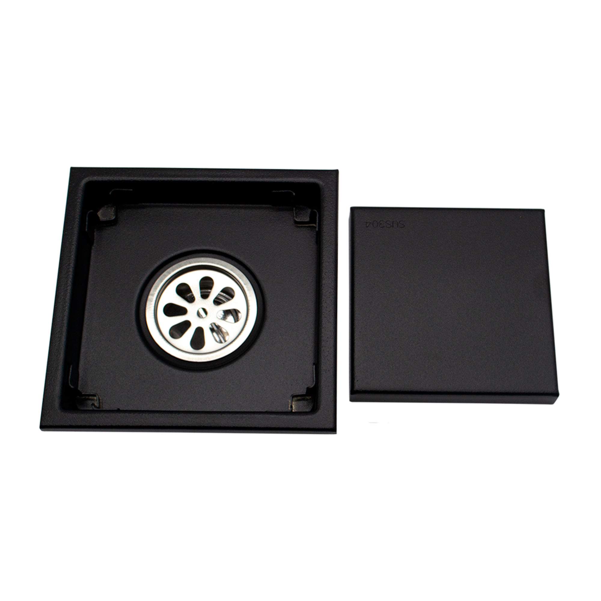REF HC20001B REJILLA INVISIBLE 304 10 CM NEGRA, MARCA HICASA