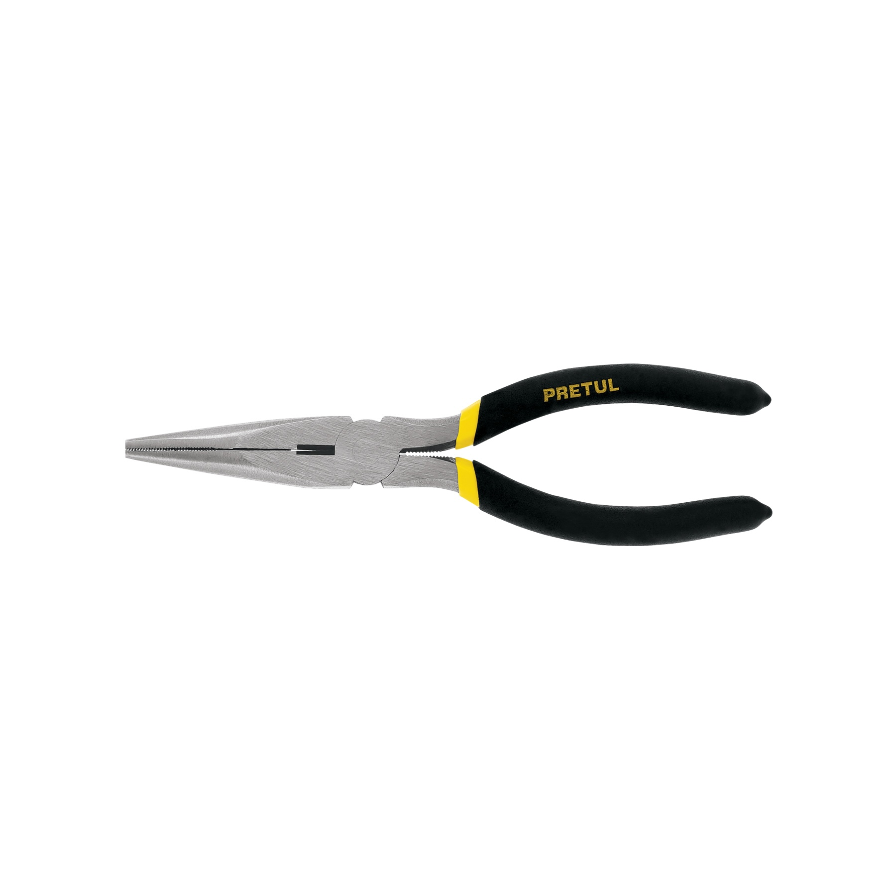 REF 22625 PINZA PUNTA Y CORTE 7" MANGO DE PVC, MARCA PRETUL