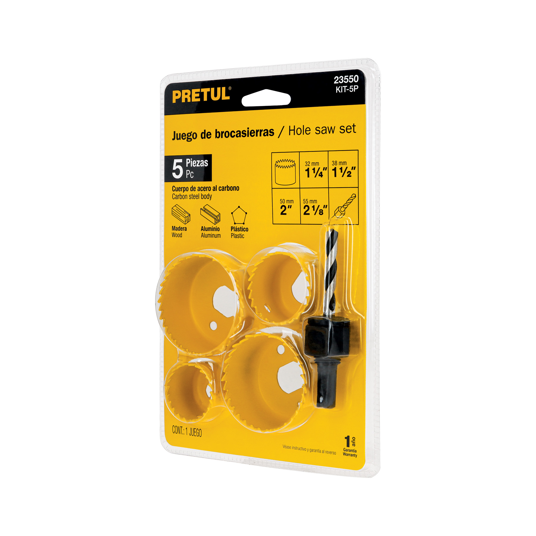 REF 23550 JUEGO COPASIERRAS MARCA PRETUL PARA INSTALACIÓN DE CERRADURAS