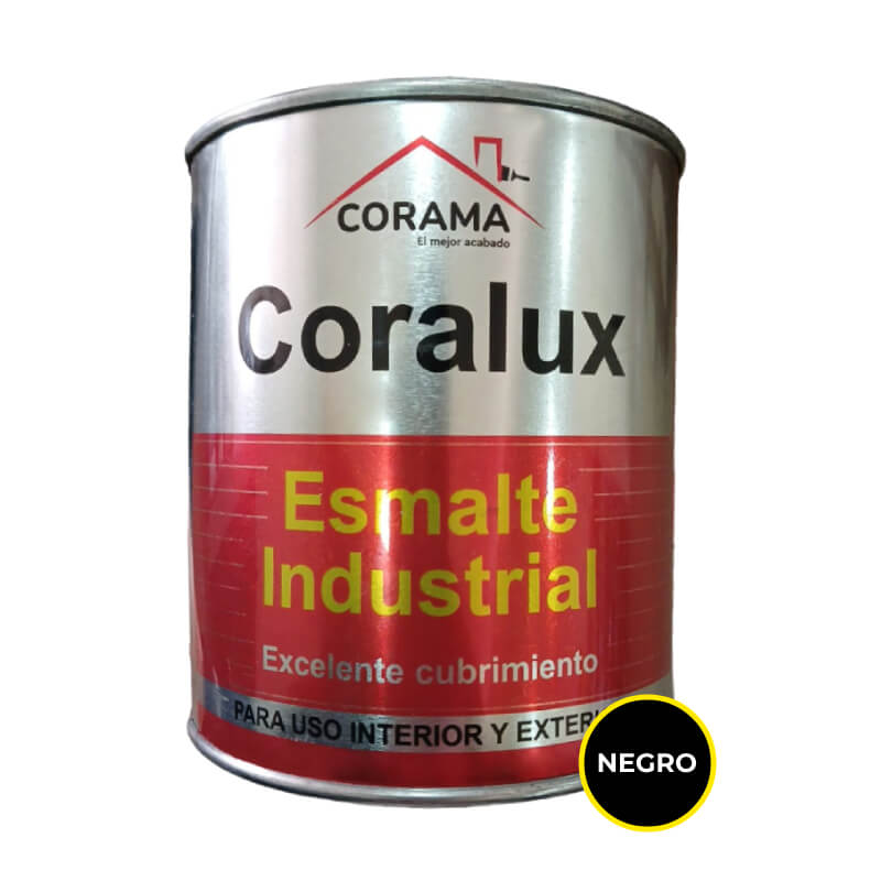 REF ECC-1410 ESMALTE POR 1/4 INDUSTRIAL NEGRO CORAMA