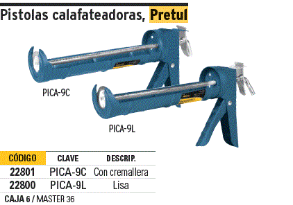 REF 22801 PISTOLA CALAFATEO AZUL
