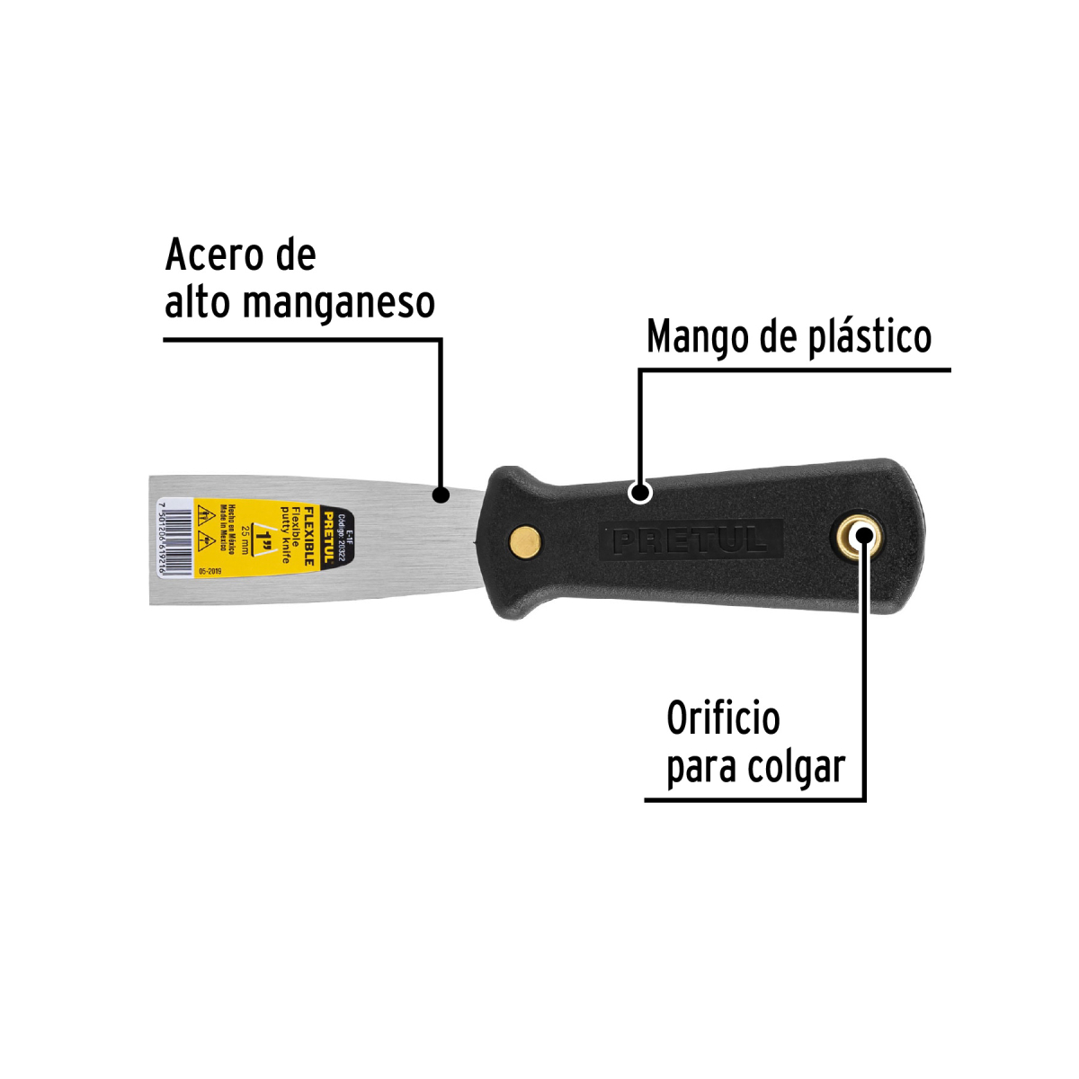 REF 20322 ESPATULA 1"