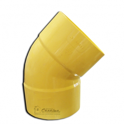 REF 2901189 SEMICODO SANITARIO DE 4" CAMPANA X CAMPANA MARCA PAVCO