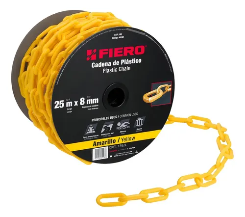 REF 44182M  CADENA PLASTICA AMARILLA