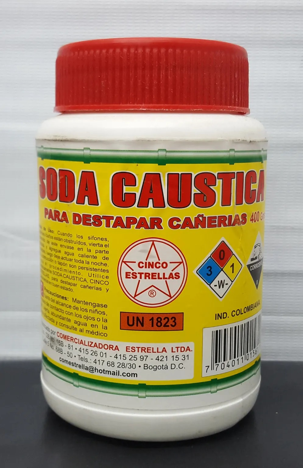 REF 0342 SODA CAUSTICA PARA CAÑERIAS