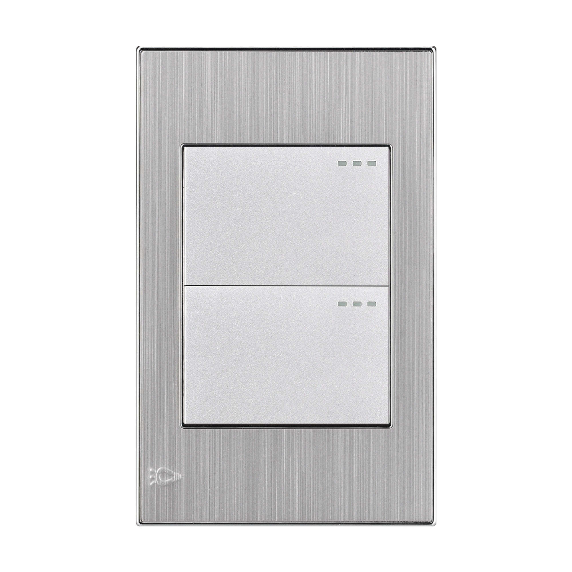 REF ETI44 INTERRUPTOR DOBLE STAINLESS