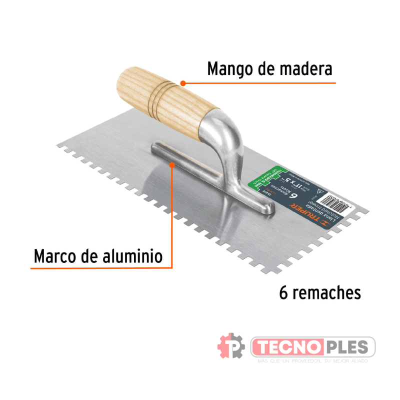 REF 15410 LLANA DENTADA 5" MANGO MADERA
