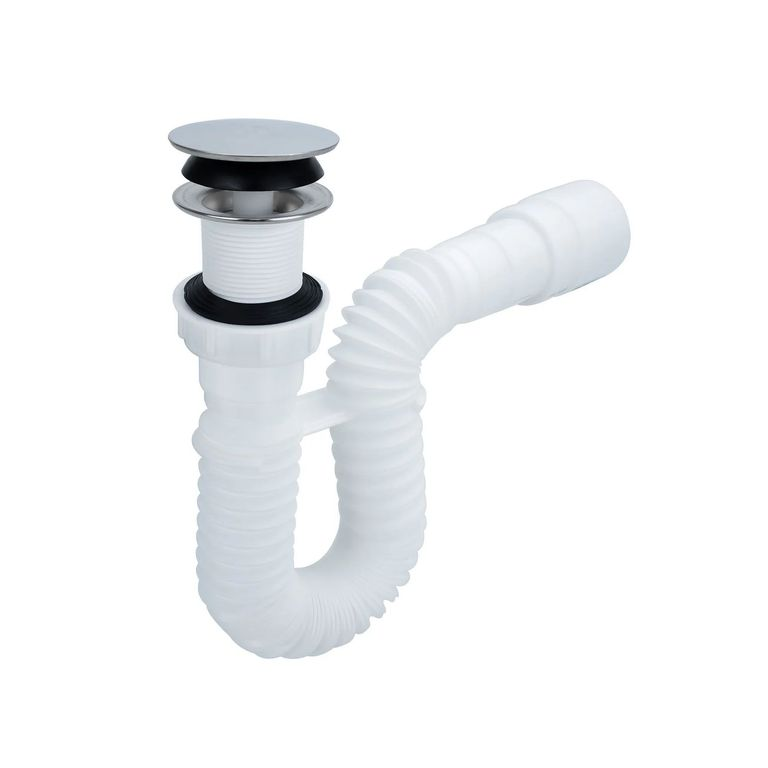 SIFON FLEXIBLE CON DESAGUE PUSH REF SCLV