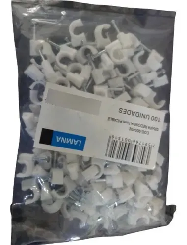 GRAPA PLASTICA REDONDA 50 UNIDADES REF 5211